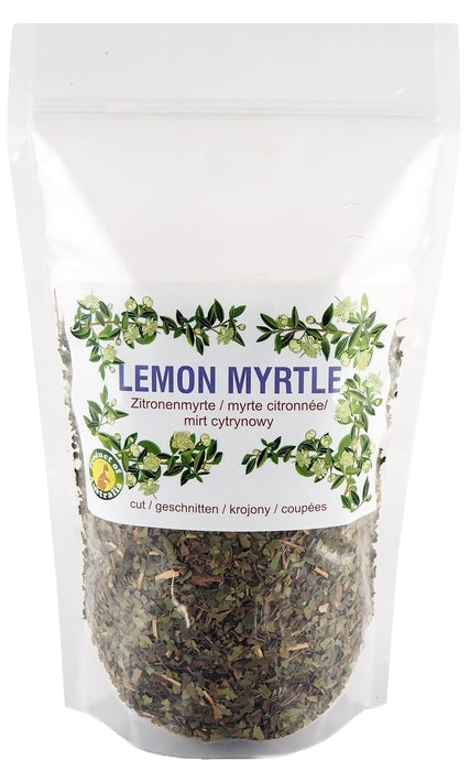 Sachet de myrte citronnée coupée, épice aromatique pour infusions et cuisine, énergie d'Équateur.
