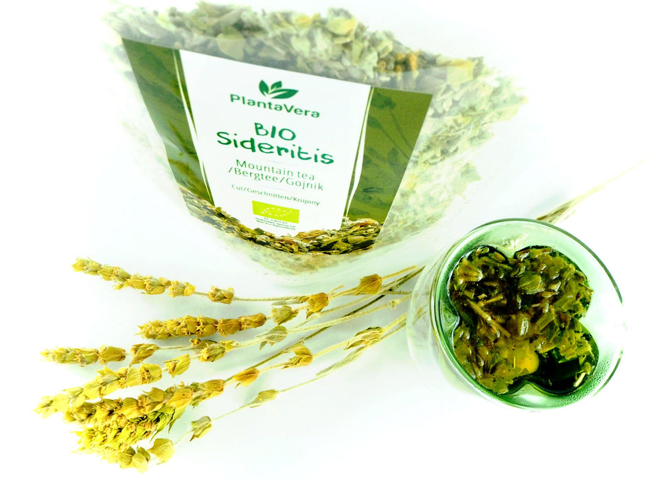 Sachet de Thé de montagne BIO Sideritis de PlantaVera, herbe coupée pour infusion riche en antioxydants