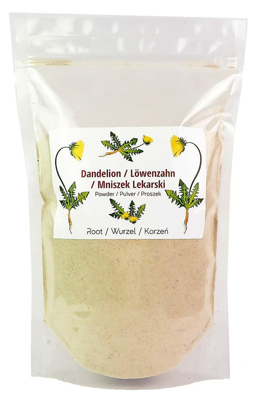 Racine de pissenlit en poudre biologique, parfaite pour des infusions détoxifiantes et revitalisantes.