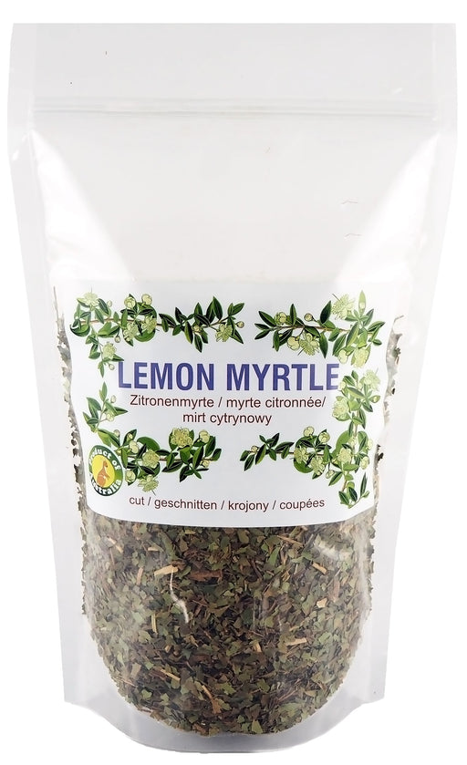 Sachet de myrte citronnée coupée, épice aromatique pour infusions et cuisine, énergie d'Équateur.